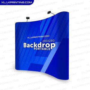 Backdrop Portable 280x280cm Lengkung