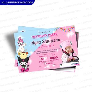 Kartu Undangan A5 2sisi