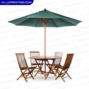 Payung Parasol Kayu Komplit Set