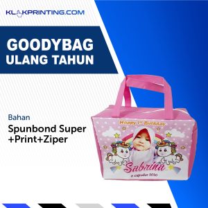 Tas Ulang Tahun uk. 30x10x40cm