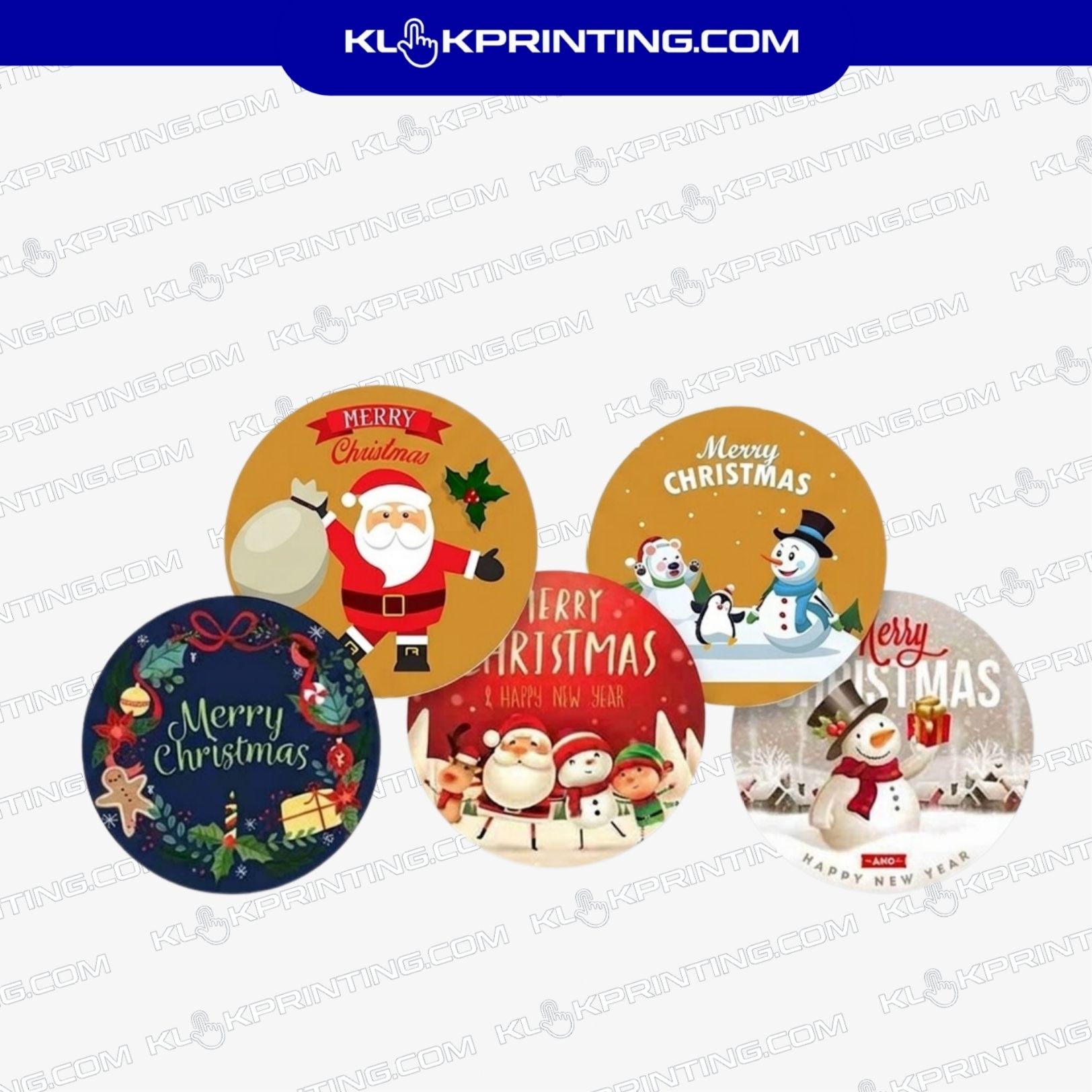 Stiker bulat natal (2)